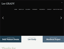 Tablet Screenshot of leegrady.com